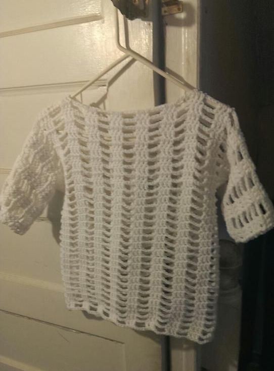 BrownSugar Ravenel's crochet top