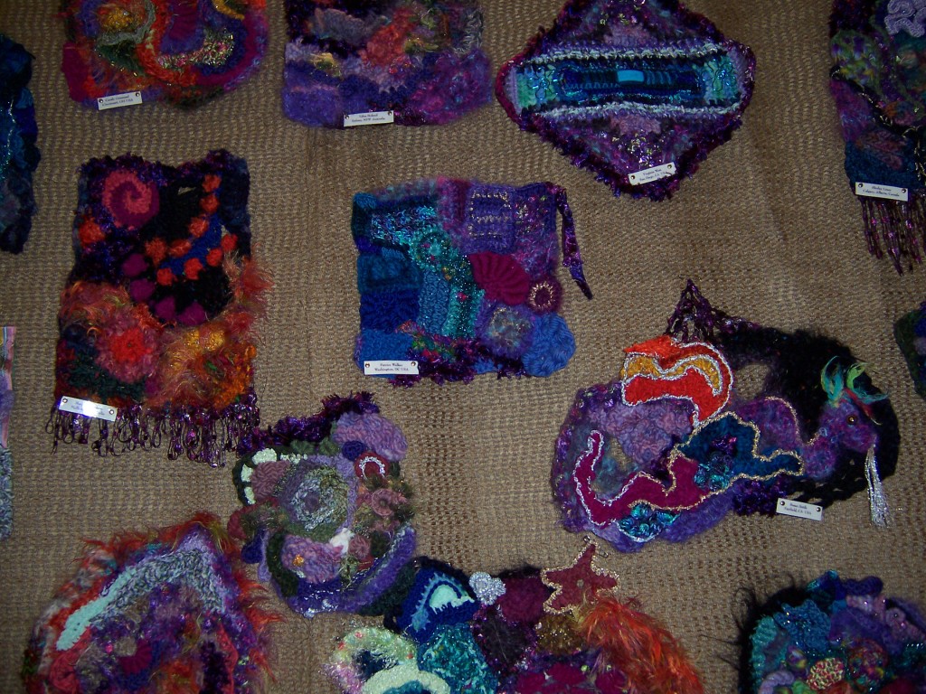 Freeform crochet booth at the 2006 CGOA Conference